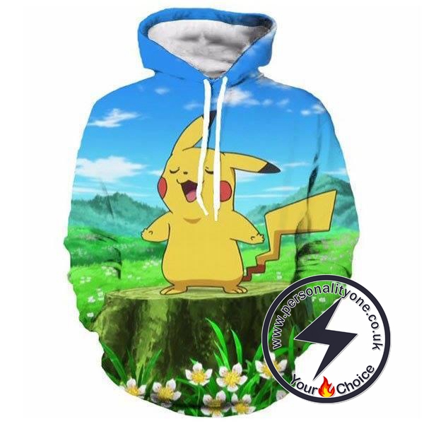 PIKACHU SINGING 3D - POKEMON Hoodies